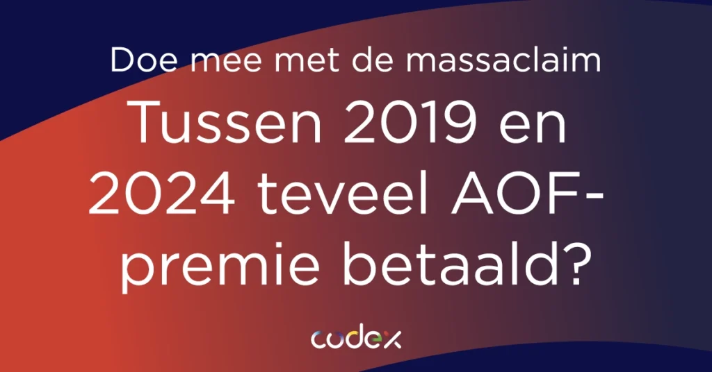 Codex nieuws teveel AOF premie